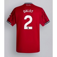 Manchester United Diogo Dalot #2 Domáci futbalový dres 2025-26 Krátky Rukáv